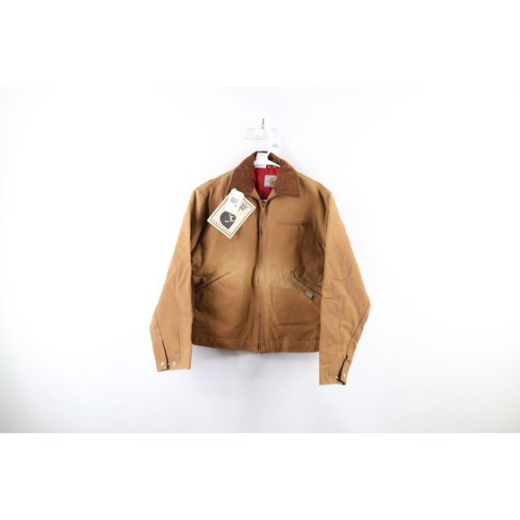 ジャケット・アウター 80's CARHARTT 100 Years Duck Rib Jacket Vintage Carhartt 100 Anniversary Duck Chore Coat Jacket